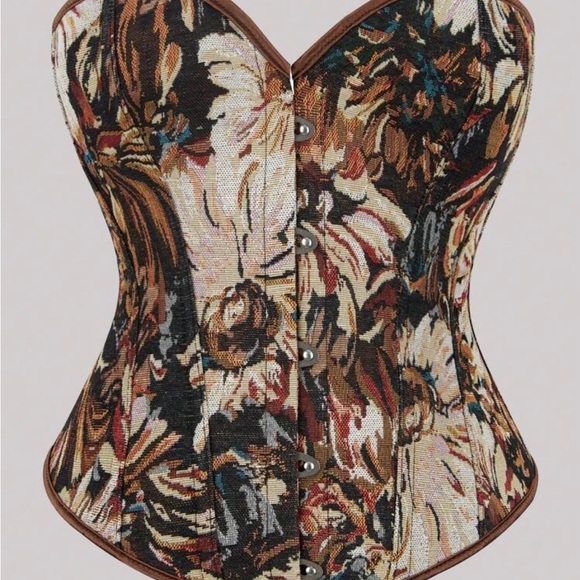 SHEIN Floral Strapless Bustier Top - Picture 6 of 6